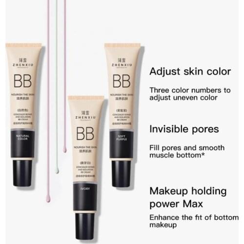 Concealer Repairing Isolation BB Cream Makeup Primer Brighten Skin Tone Invisible Pores Face Liquid Foundation Retouch Makeup