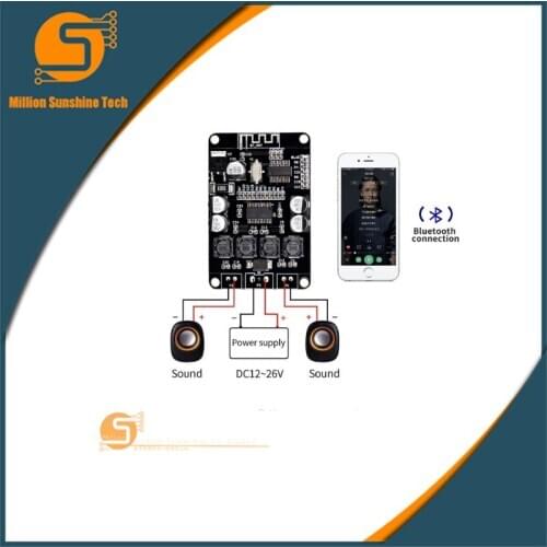 VHM-313 TPA3110 TPA3110D2 2x15W Bluetooth Digital Audio Power Amplifier Board for Bluetooth Speaker