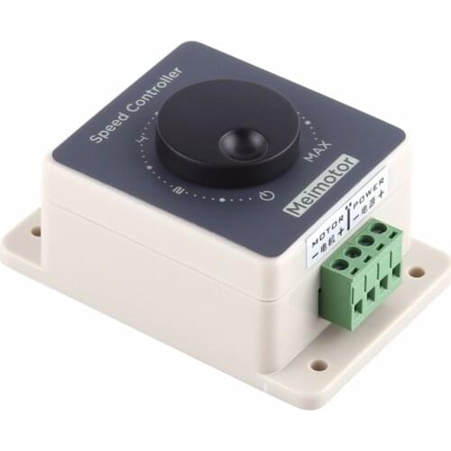 Waterproof Shell Motor Speed Regulator DC10-60V 20A Pulse Width Modulator PWM Motor Speed Controller