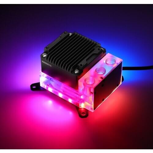 Barrow Water Pump+CPU Block Combo use for Intel X99 X299 Socket LGA2011 2066 A-RGB Light to 5V 3PIN AURA Water cooling Cooler