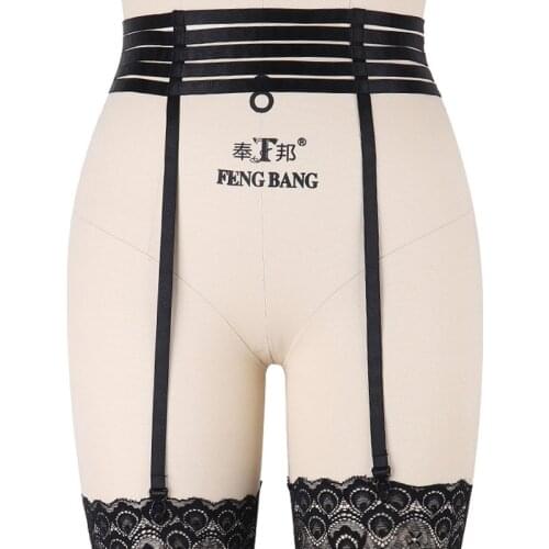 Pole Dance Body Stocking Belt Rave Goth Wedding Garter Harness Bondage Women Leg Garter Belt Fetish Harajuku Body Harness