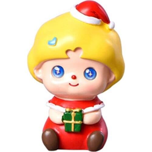 ZOCDOU 1 Piece New Christmas Gifts Small Statue Little Figurine Crafts Figure Ornament Miniatures