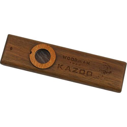 1 Set Kazoo Wooden With Diaphragm Metal Box For Music Player Kids Toy Gift