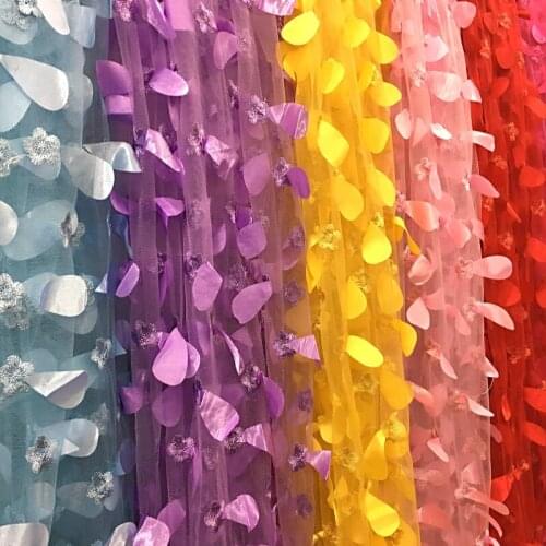 150*100cm 3D water dropping lady children prom Dress Applique DIY Embroidered Lace Fabric Patch curtain bag pillow free ship