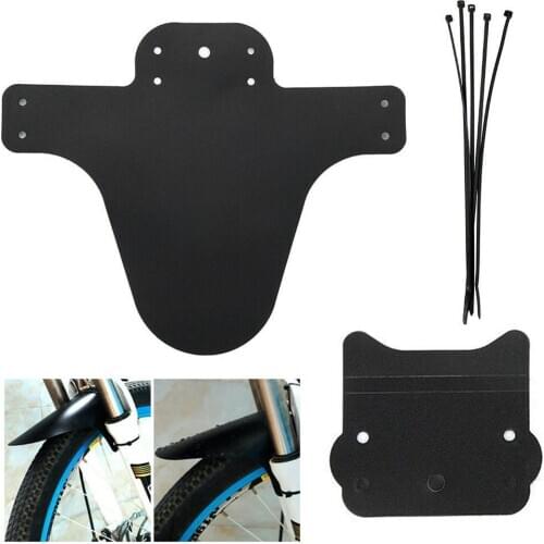 2Pcs Bicycle Mountain Bike MTB Light Weight Front Rear Fenders Guard Mudguard Bicycle Accessories Rear Fenders Guard Mudguard