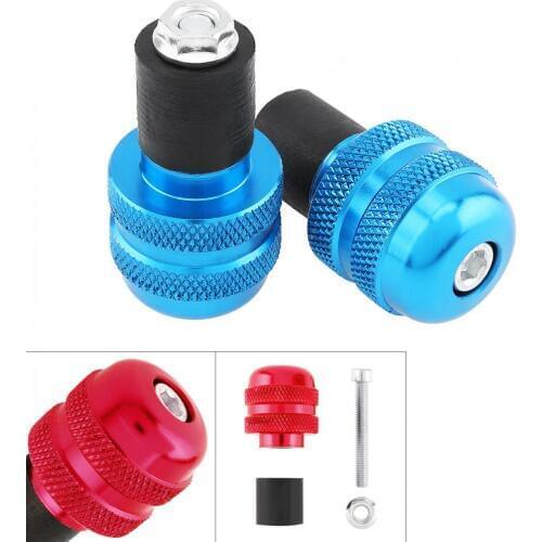 2pcs Univeral 22mm Circular Anti-Vibration Motorcycle Motorbike Handlebar Cap for Motorcycle Handlebar