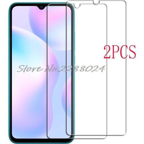 2PCS FOR Xiaomi Redmi 9A Tempered Glass Protective On 9AT 9C NFC 9i M2006C3MG Screen Protector Glass Film Cover