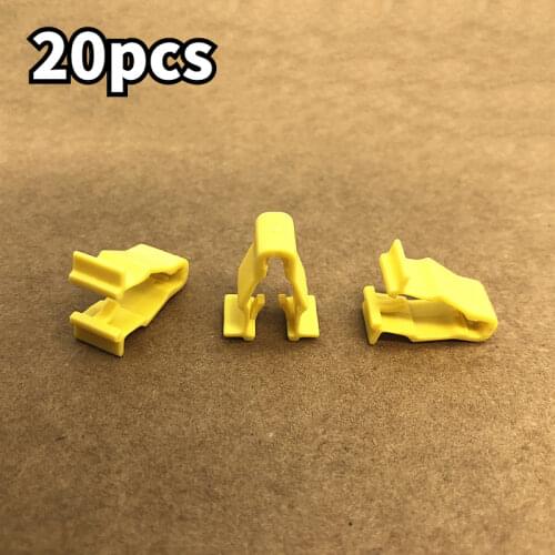10Pcs Wheel Arch Snap Fit Trim Clip 90601-SMG-003 For Honda Civic CRV HRV Yellow Nylon Auto Fastener
