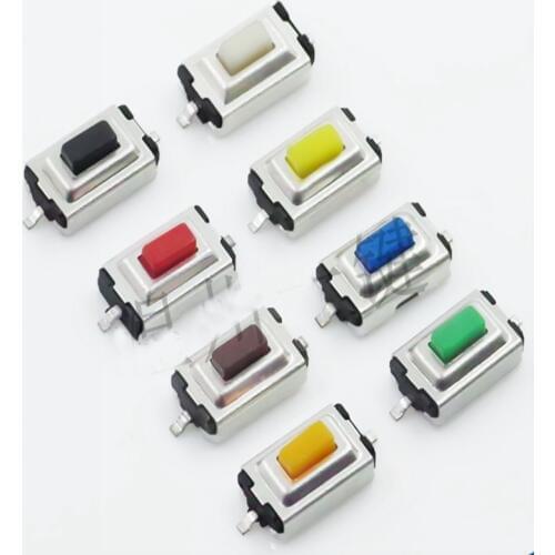50 pcs 5 pull core tact switch 3*6*2.5 two foot patch stand small button red yellow blue electronic small switch