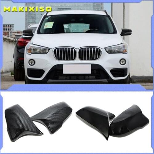 Rearview For BMW 1 2 X1 X2 Z4 Series Side Wing Mirror Cover Cap F39 F45 F46 F48 F49 F53 G39 Carbon Fiber Black High Quality