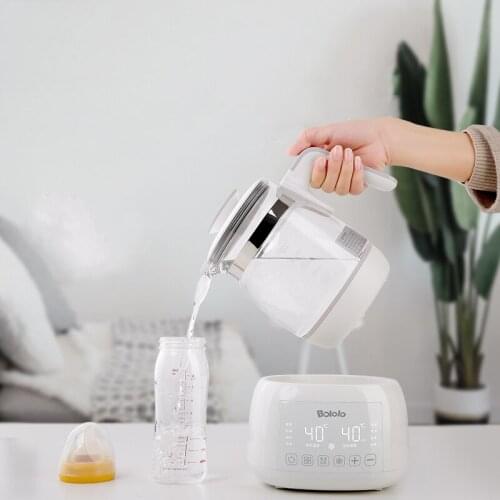 Bololo Electric Kettle Health Pot Baby Smart Milk Thermostat Constant Temperature Water Warmer Tea Maker Thicker Glass Light