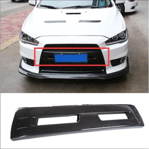 CARBON FIBER FRONT BUMPER COVER FOR MITSUBISHI LANCER EX EVOLUTION 2009-2016