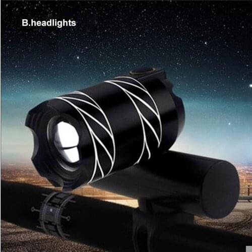 Cycle Light Mountain Cycle Front Back Headlight Lamp Flashlight 300 Lumens 3 Modes Bike Bicycle Light USB LED Rechargeable T6