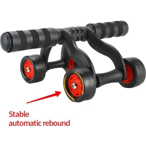 Fitness Abdominal Wheel AB Roller Fitness Exercise Gym Training Equipment Abdominal Muscle Trainer for Men Women with Mat