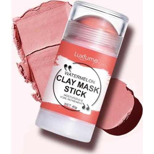Mud Mask Stick Cleans Smear Skin Solid Mud Mask Smear Type Oil-Control Pores Shrinking Blackhead Anti-Acne/Acne MakeUp TSLM1