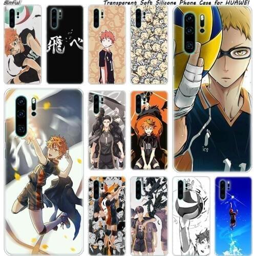 Hot Anime Volleyball Haikyuu Soft Silicone Phone Case for Huawei P30 P20 Pro P10 P9 P8 Lite 2017 P Smart Z Plus 2019 NOVA 3 3i