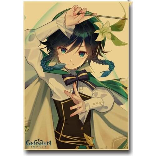Wall Art 5d Diy Diamond Painting Handmade Cross Stitch Anime Genshin Impact Picture Sticker Embroidery Craft Gift WG2508