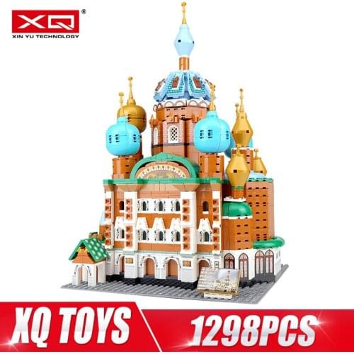 HB Architecture Building Blocks Bricks The ST.Petersburg Castle Model Assembly Street Bricks Kids Christmas Gifts Toys Kits