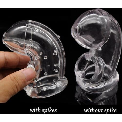 Male Chastity Belt Sheath Spikes Restraints Chastity Cage Gay Cock Ring BDSM Bondage Penis Sleeve Adult Game Sex Toys For Men