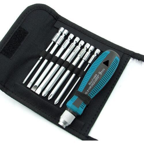 9 Pieces Multitul Screwdriver Set Combination Of Maintenance And Disassembly Tool For Repairing Phones Tornavida Seti