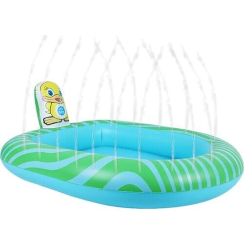 Inflatable Sprinkler Pool Thickened Environmentally Friendly Smooth Edges Round Corner Water Park Swimming Pool For Children