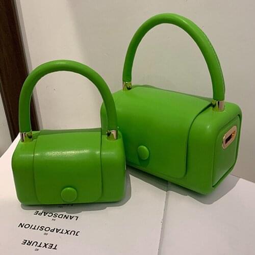 NEW Pu Leather Candy Color Handbags 2021 Summer Women Shoulder Bag Fashion Luxury Buckle Young Ladies Bag