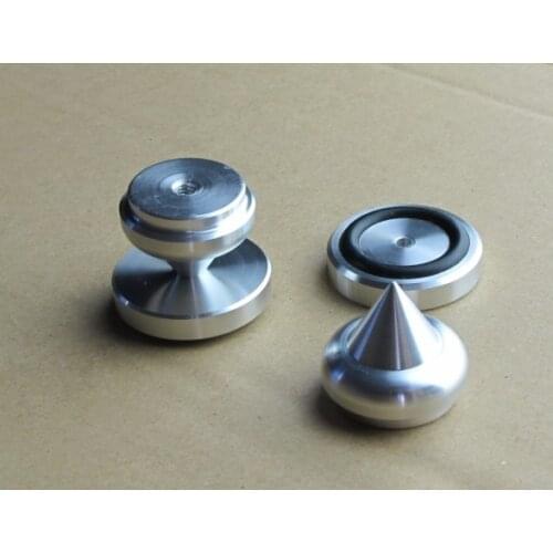 4 pairs of all-aluminum audio foot nails speaker foot nails chassis feet with shock absorber ring shockproof machine feet