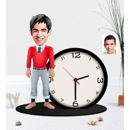 Personalized Mr Caricature Of Wooden Trinket Table Saati-13 Reliable Modern Simple Gift Special Design Good Quality Surprise dear