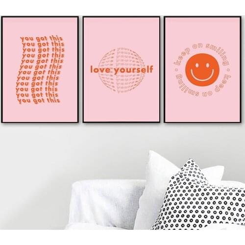 Retro Positive Quote Posters Motivational Typography Wall Art Print Nordic Canvas Painting Modern Picture Living Room Home Decor