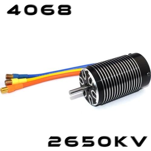 SURPASS HOBBY 4068 2650KV 4P Sensorless Brushless Motor for 1/8 RC Racing Car Truck Truggy on Road