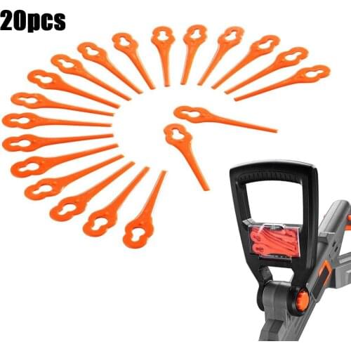 20XPlastic Blades FUXTEC 20V FX-E1RT20 Cordless Strimmer Grass Trimmer Outdoor Strimmer Accessory Garden Supply Tools Access