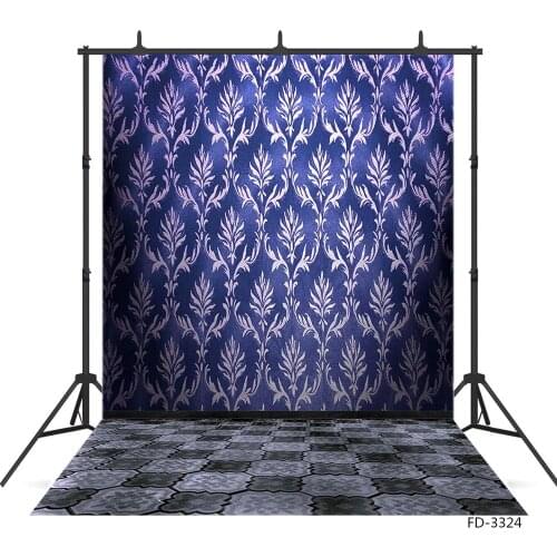 Decorative Pattern Wall Floor Photography Backdrop Vinyl Cloth Background Photo Studio for Children Baby Portrait Toy Photocall