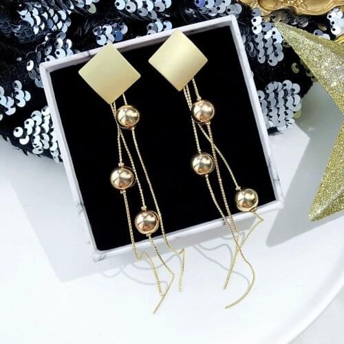 2020 trend wommen earing Beads Elegant boho Long Earrings Vintage Tassel Dangle Earrings bride wedding Accessories for jewelry