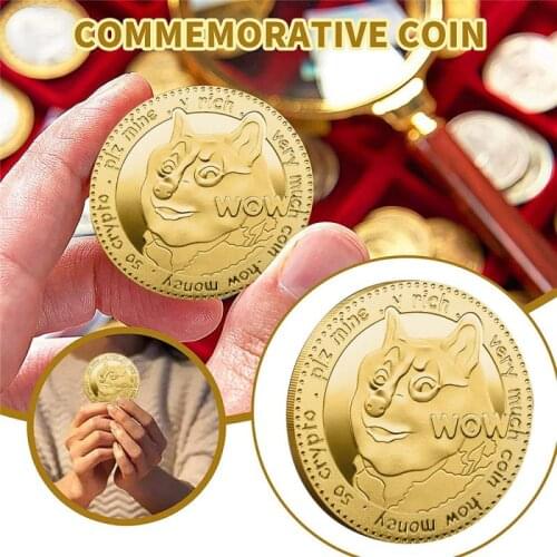Fashion Gift Bitcoin Bit Dogecoin Litecoin Ripple Ethereum Doge Cryptocurrency Metal Commemoration Metal Coin With Showing Stand