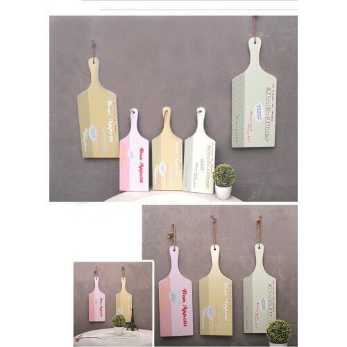 1PC 44x15.8CM Wooden Pizza Board Baking Tray Pizza Stone Cutting Board Platter Cake Bakeware Tools Hanging Decoration ME 020
