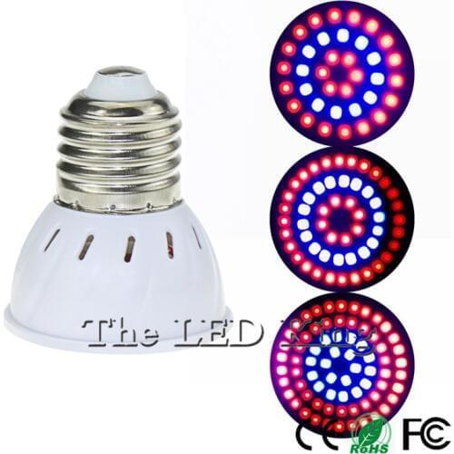 1pcs Full Spectrum Led Grow Light E27 GU10 MR16 220V Led Growing Lamp For Flower Plant Hydroponics System Aquarium Led Lighting