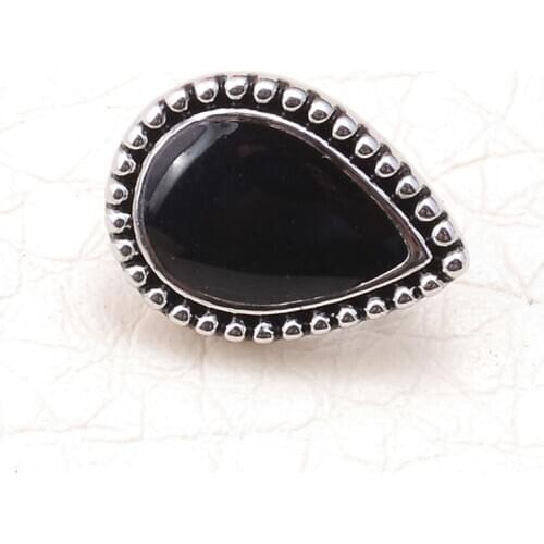 12pcs Black Crystal Beads Teardrop Charms for Women wrap bracelet With High Quality Black Tear Charm Beads For Jewelry Making