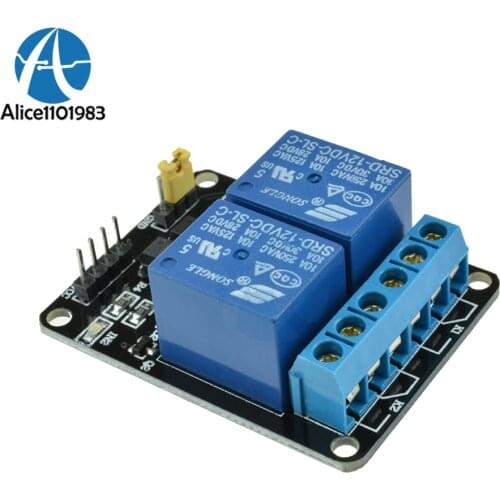 12V 2 Channel Relay Module Shiled Relay Expansion Board Low Level Triggered 2V Relay interface board for Arduino