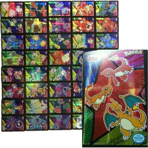 8181Pcs/Set Anime Pokemon First generation Mega Evolution Pikachu Charizard Flash Cards Collection Game Cards Toys Gift