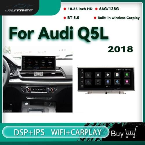 10.25 Inch Anti-glare Screen Android Car Radio For Audi Q5L 2018 Navigation Multimedia Player Wireless Carplay Stereo Receiver