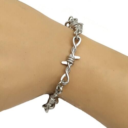 Hip Hop punk thorns necklace ice out men women hip hop rapper domineering bracelet jewelry gift