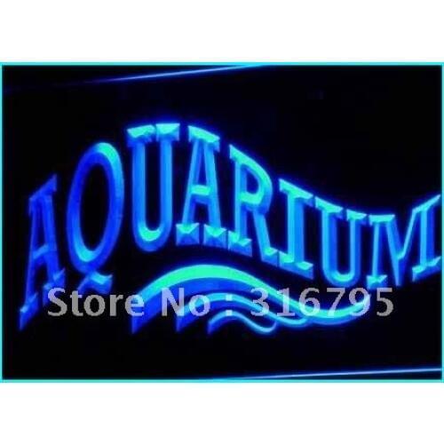 I237 OPEN Aquarium Shop Fish Display LED Neon Light Light Signss On/Off Switch 20+ Colors 5 Sizes
