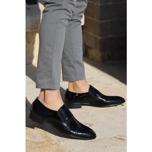 Ayakland P545 Japanned Leather 100 Leather Classic Men 'S Shoes