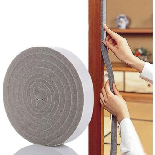 Home Door Window Foam Sticky Tape Strip Seal Noise Insulation Excluder Tape Roll Sound-Proof Sealing Strips 3cm*2m