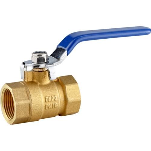 3/4" inch BSPP Female Full Ports Blue Lever Handle Brass Ball Valve DN8 DN10 DN15 DN25 Brass Valve Used in engineering