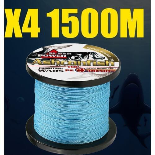 Resistant long line braided fishing line 1500M super 4Strand saltwater freashwater fishing cord online fishing tackle sales rope