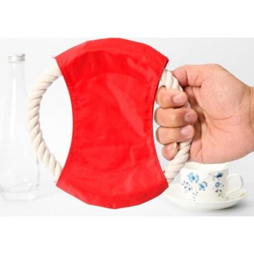 Dog flying saucer Training Interactive Toy Funny Pet Flying Saucer Toys Durable Big Dogs Game Chew Rope Toy