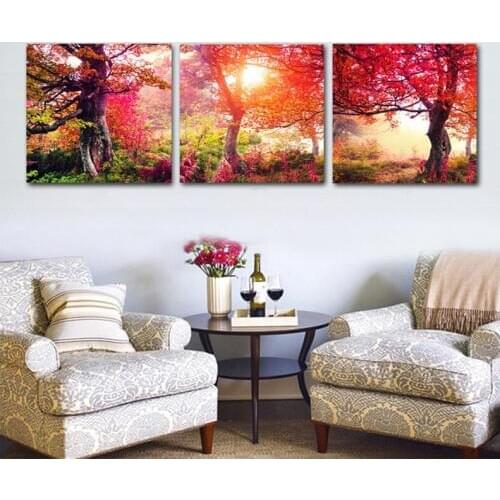 Mangrove Sunset Diamond Painting Seasons Tree Cross Stitch Full Square round Drill Diamond Embroidery Wedding DecorationZP-2716