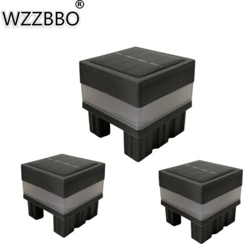 Solar Column Head Light 7X7 Aluminum Square Tube PVC Tube Special Column Head Light Wooden Fence Light Waterproof