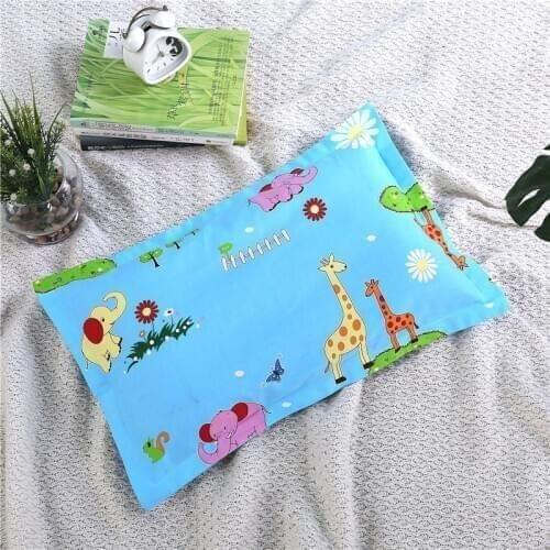 Kindergarten Cotton Children Pillowcase+Pillow Student Middle-aged Childrens Cotton Pillowcase + Latex Particle Pillow Cartoon